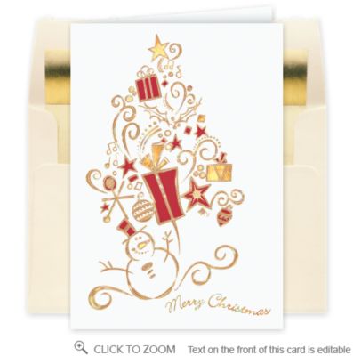 Los Angeles Skyline Christmas Card - Business Greeting Cards