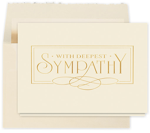 with deepest sympathy elegance card 75jay business