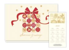 2014 Patriotic Dove Calendar Card