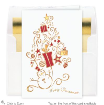 Health and Happiness Christmas Card - Business Christmas Cards