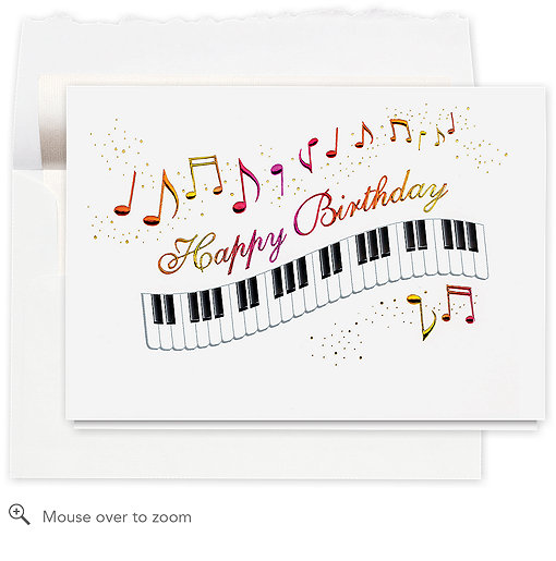 musical happy birthday card 573ar business birthday cards