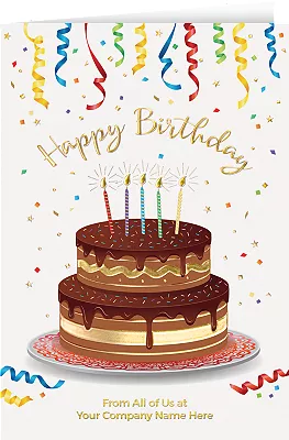 Cake Birthday Card Cake Birthday Card