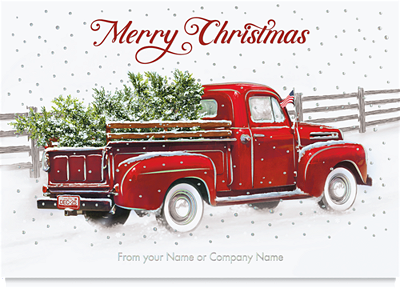 Happy Holidays Red Pickup Card, 1028530 | The Gallery Collection