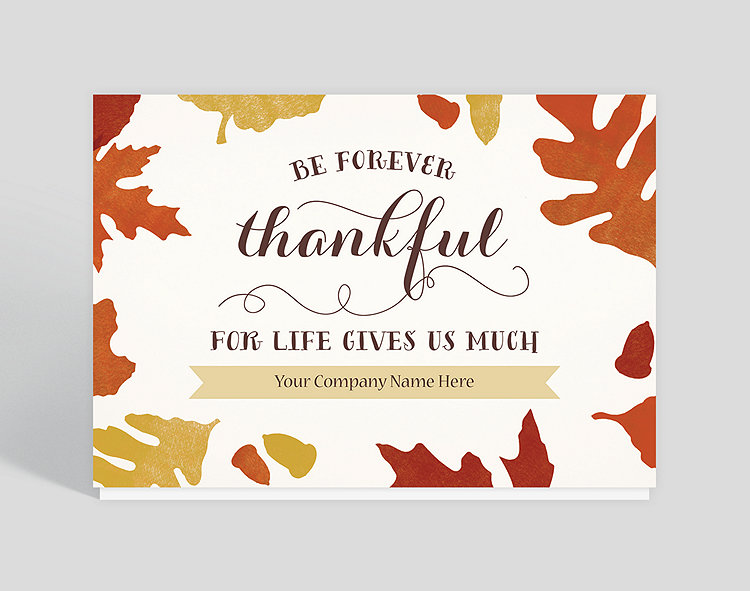 Be Thankful Holiday Card, 1023464 - Business Christmas Cards Be Thankful Holiday Card, 1023464 - Business Christmas Cards