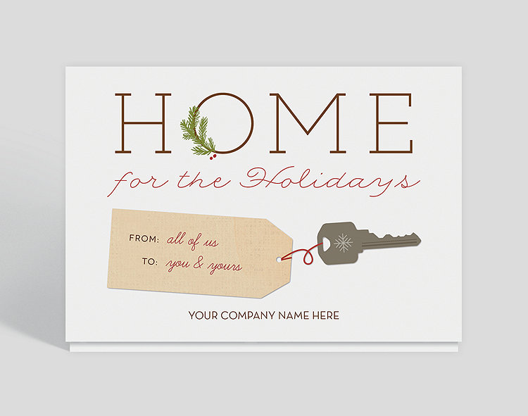 House Key Holidays Card, 1024005 - Business Christmas Cards House Key Holidays Card, 1024005 - Business Christmas Cards
