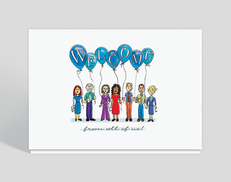 Welcome From All of Us Welcome Card, 300021 - Business  Welcome From All of Us Welcome Card, 300021 - Business