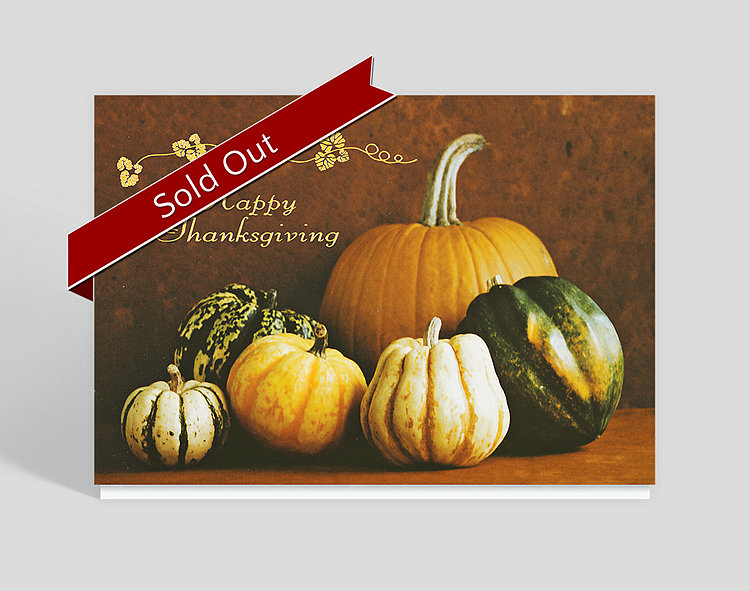 Harvest Bounty  Thanksgiving Card