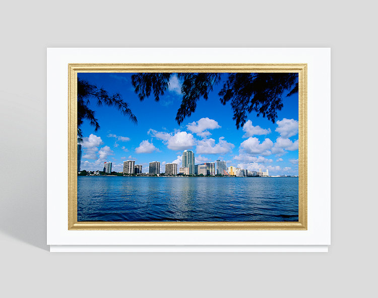 Miami Skyline Christmas Card