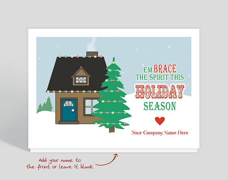 Embrace The Holiday Card - Greeting Cards