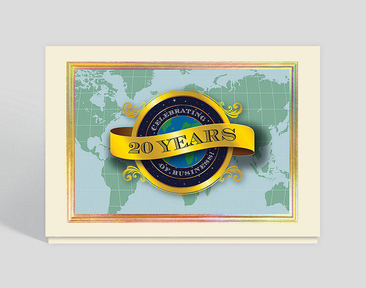 Celebrate Success Anniversary Card - Greeting Cards