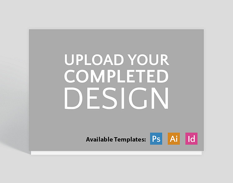 Upload Your Completed Design Horizontal Matte Card - Greeting Cards