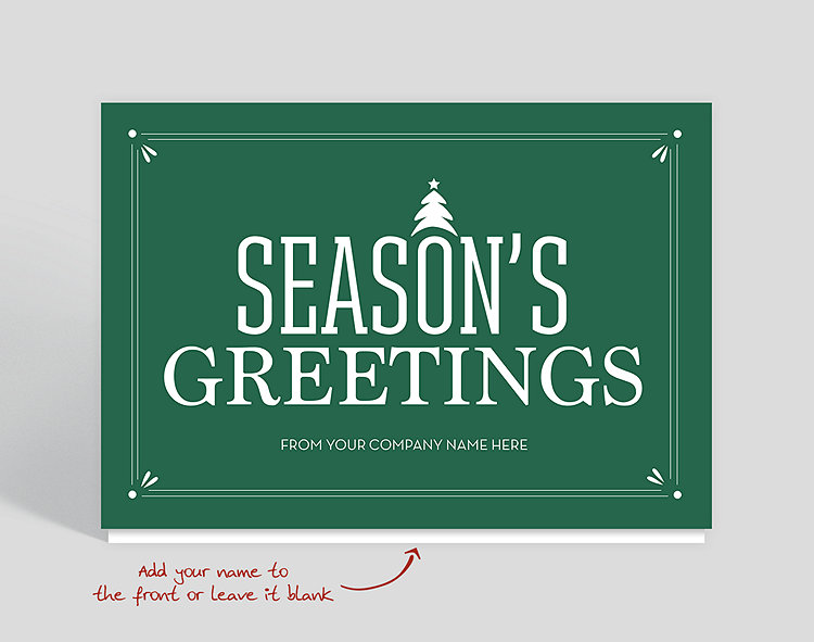 Holiday Plaque Holiday Card - Greeting Cards