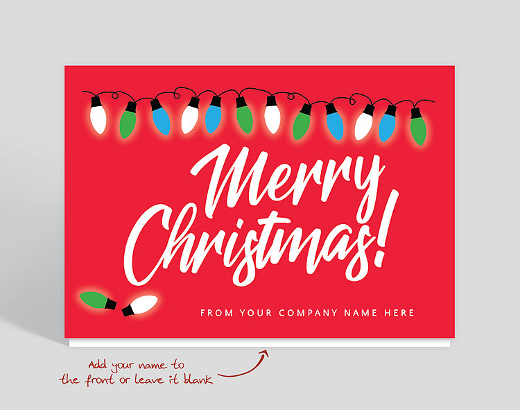 Merry Lights Christmas Card - Greeting Cards
