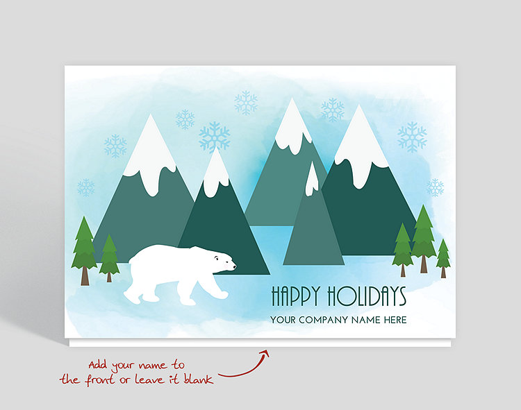 Wintry Walk Holiday Card - Greeting Cards