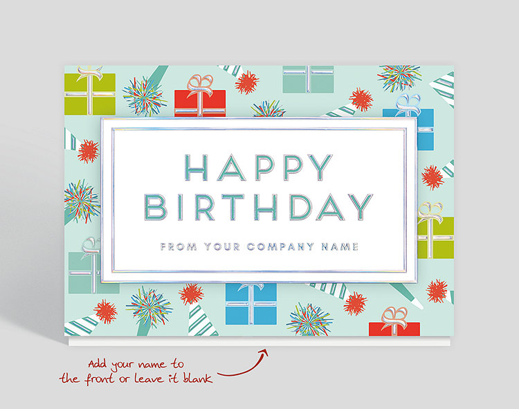 Shimmering Birthday Card - Greeting Cards