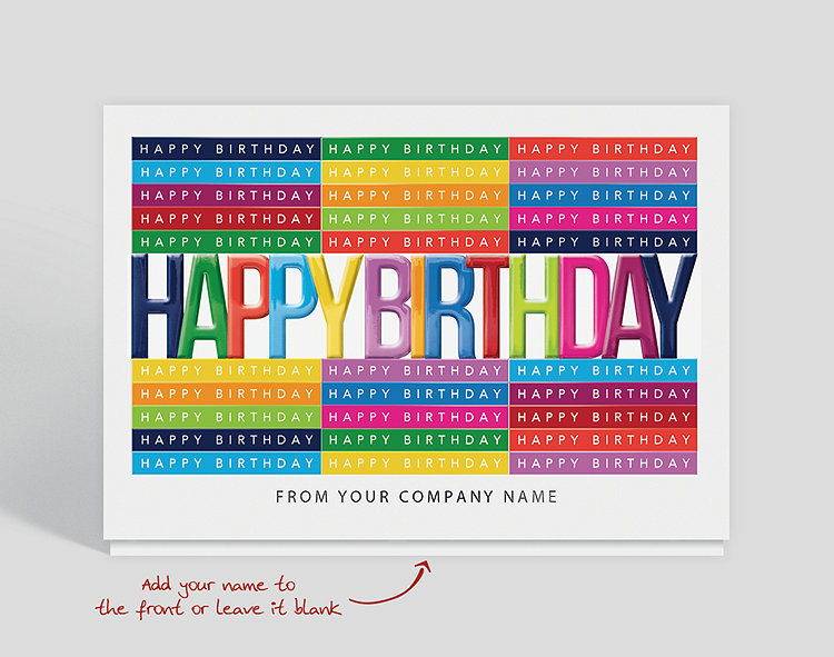 Happy Birthday Labels Birthday Card - Greeting Cards