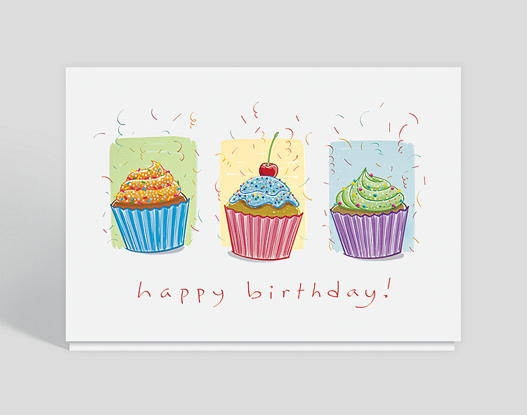 Triple Delight Birthday Card - Greeting Cards