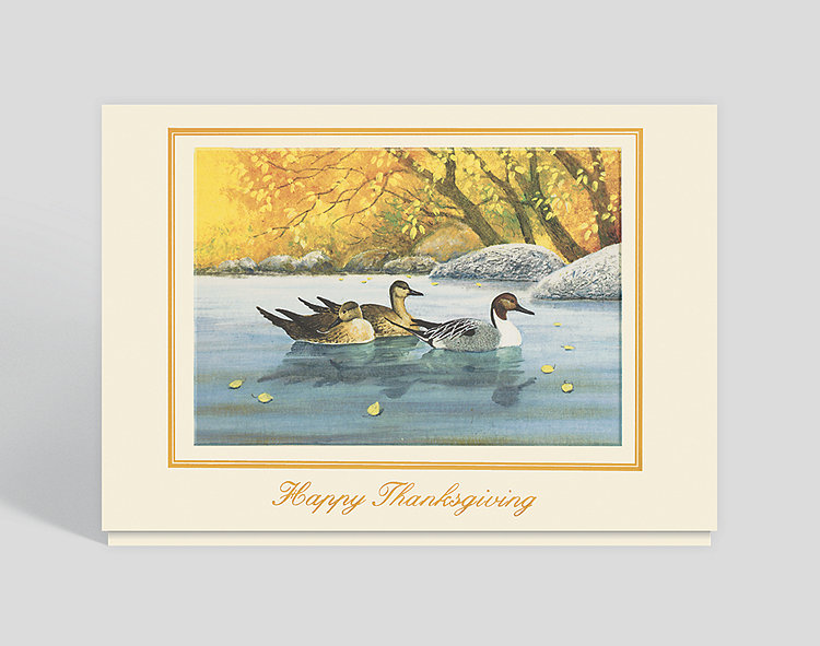 Fall Reflections Thanksgiving Card