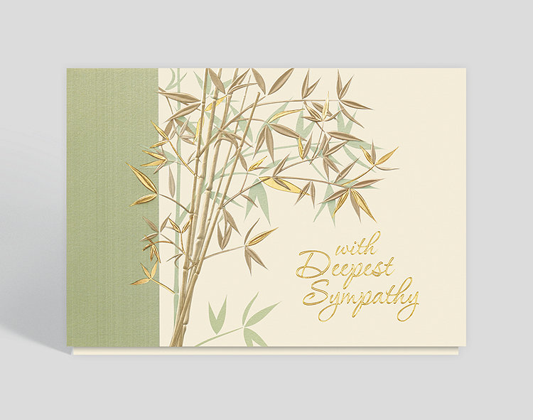 With Deepest Sympathy Garden Card - Greeting Cards