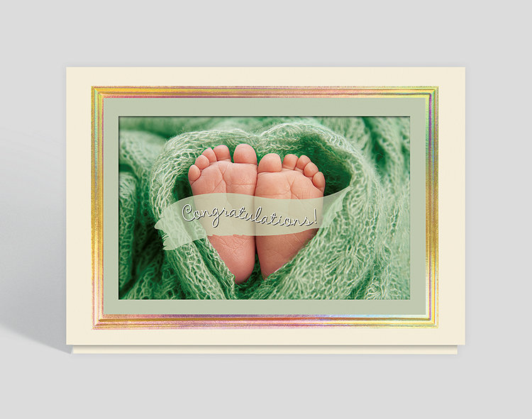 Baby Feet Congrats Card