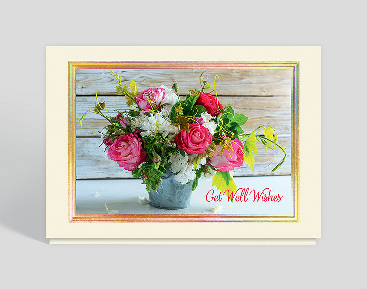 Get Well Bouquet Card - Greeting Cards