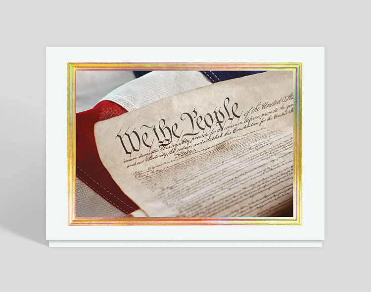 We The People Holiday Card - Greeting Cards