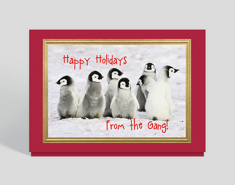 Penguin Greetings Holiday Card - Greeting Cards