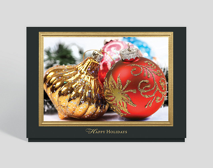 Decorative Duo Holiday Card - Greeting Cards