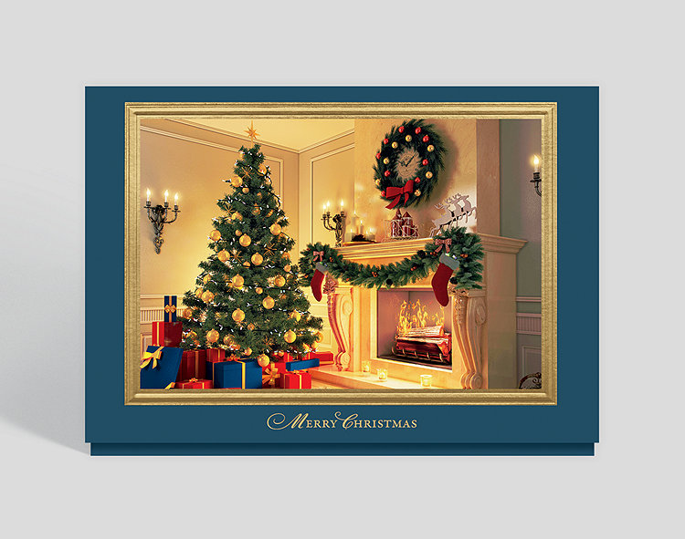 Picturesque Setting Christmas Card - Greeting Cards