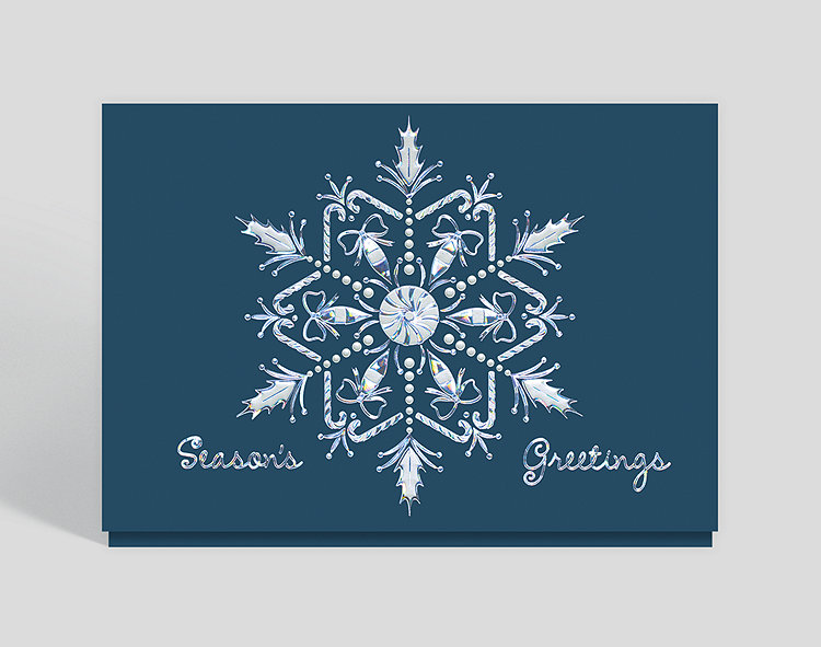 Season's Greetings Icons Holiday Card - Greeting Cards