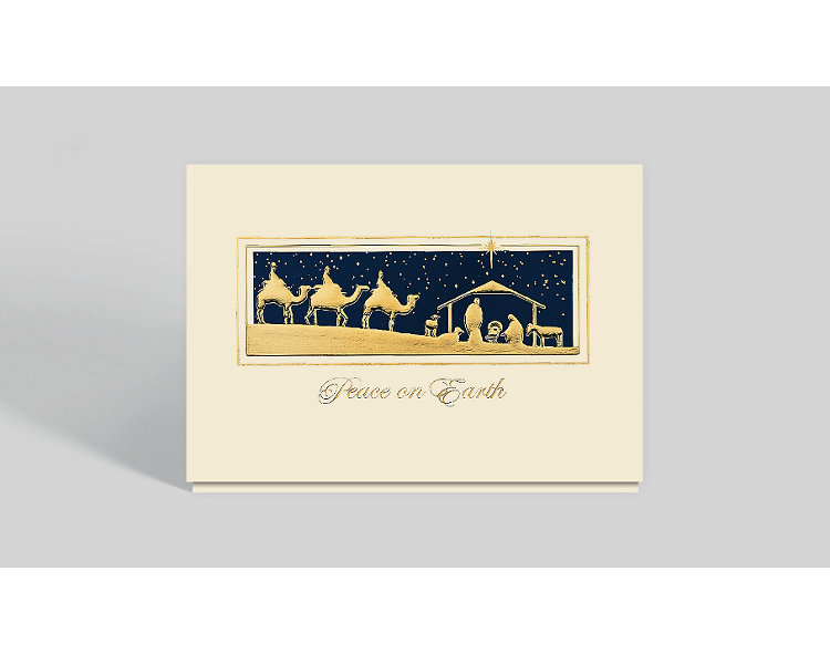 Golden Magi Peaceful Christmas Card, 300328 | The Gallery Collection