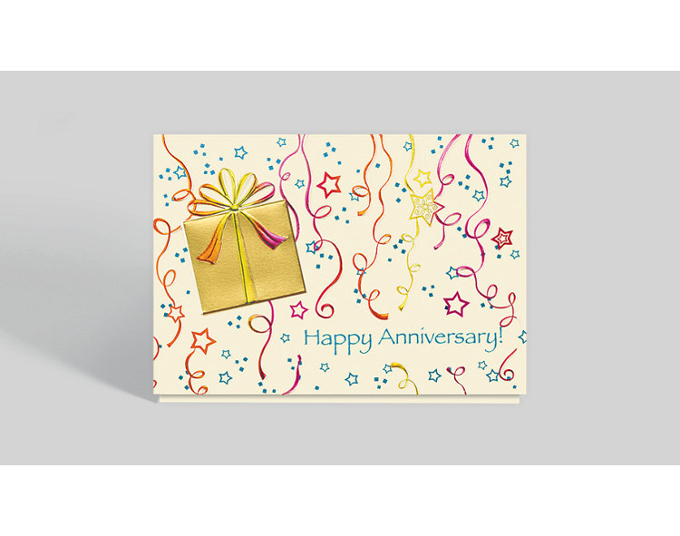 Stars and Streamers Anniversary Card, 300614 | The Gallery Collection