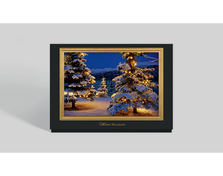 Glowing Holiday Forest Card, 300812 | The Gallery Collection