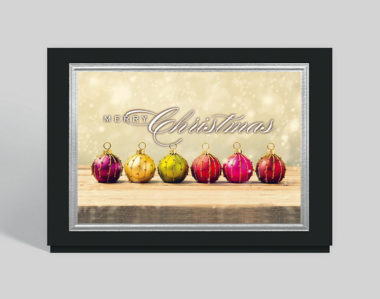 Christmas Baubles Holiday Card 300807 The Gallery Collection