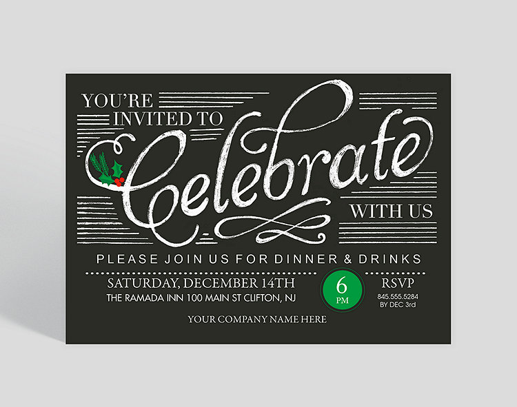 Save the Date Holiday Party Invitation
