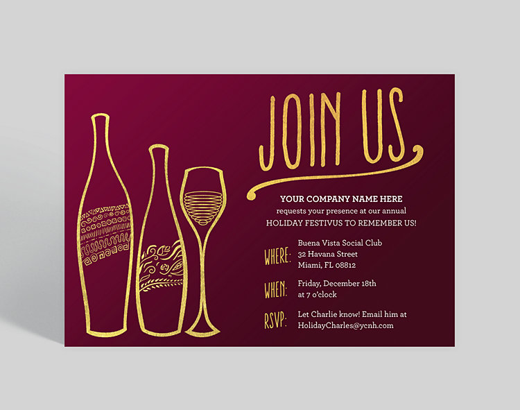 Champagne Corporate Party Invitation, 1025677 | The ...