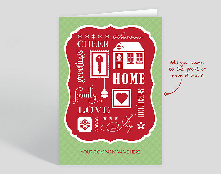 Fancy Frame Christmas Card - Greeting Cards