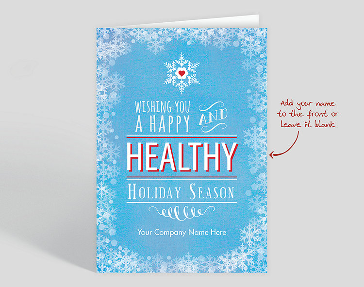 Healthy Holidays Card - Greeting Cards