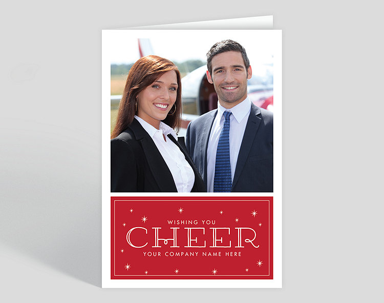 Cheerful Wishes Christmas Card - Greeting Cards