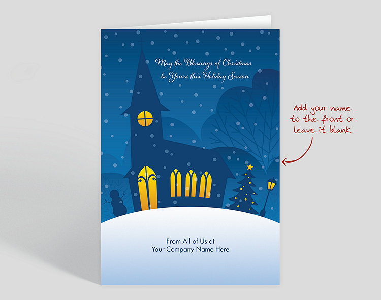 Blessings Of Christmas Holiday Card - Greeting Cards