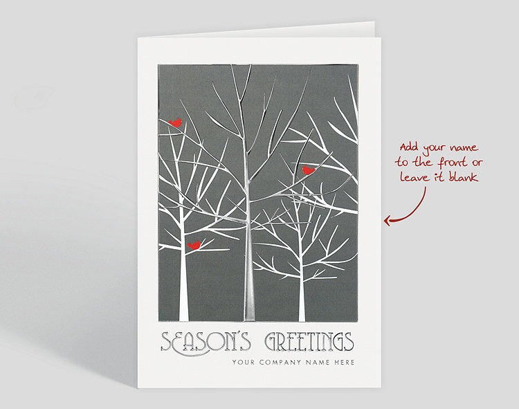 Winter's Eve Holiday Card - Greeting Cards