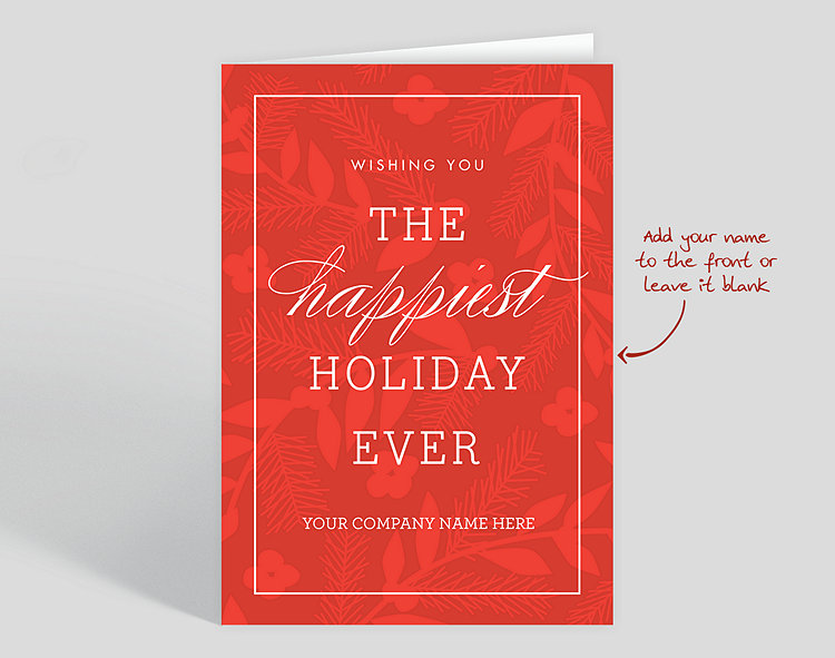 Happiest Holiday Ever Christmas Card - Greeting Cards