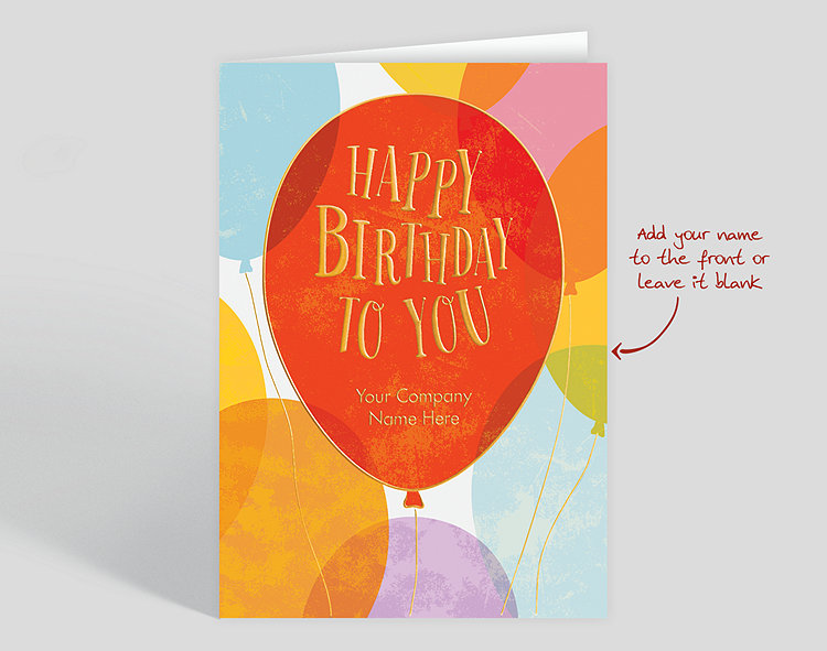 Birthday Balloon Card - Greeting Cards