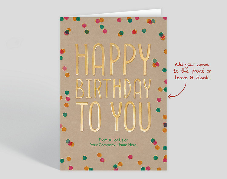 Colorful Dots Birthday Card - Greeting Cards