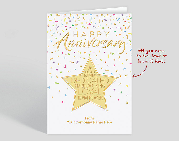 Anniversary Appreciation Card - Greeting Cards