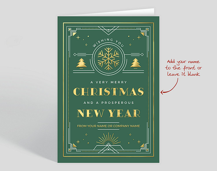 Christmas Prosperity Wishes Card - Greeting Cards