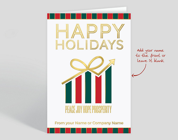 Prosperity Growth Holiday Card - Greeting Cards