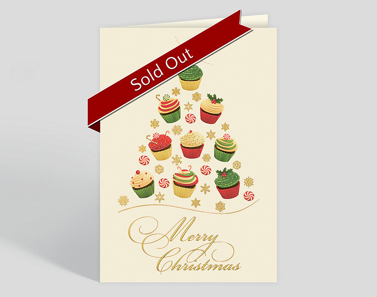 Cupcake Christmas Card