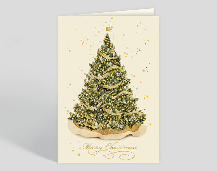 Christmas Tree Splendor Card - Greeting Cards