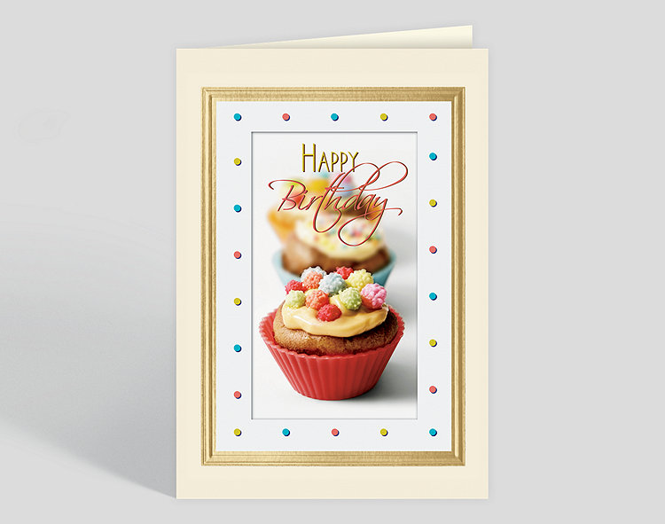 Cupcake Treasure Birthday Card - Greeting Cards